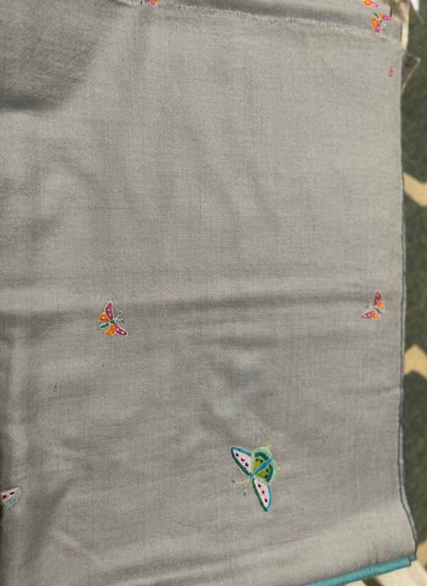 Kashmiri Shawl with hand Sozni?Embroidery by Safoora NRSRC417781-0101