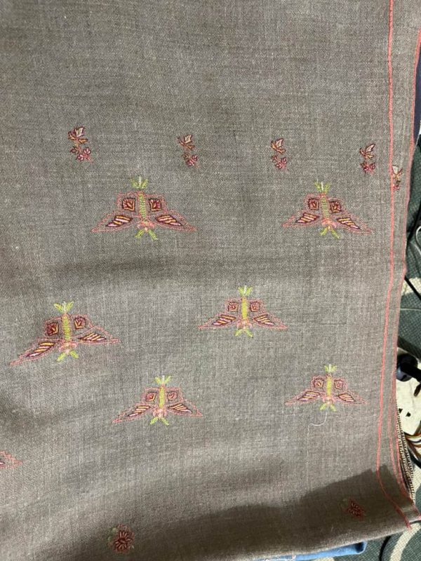 Kashmiri Shawl with hand Sozni?Embroidery by Safoora NRSRC417781-0103