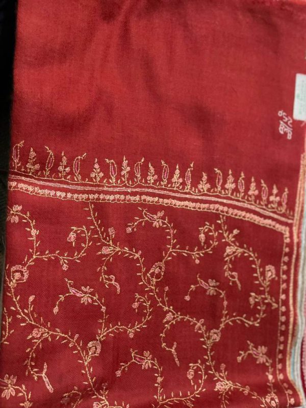 Kashmiri Shawl with hand Sozni?Embroidery by Safoora NRSRC417781-0104