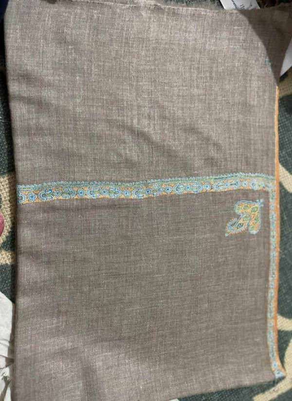 Kashmiri Shawl with hand Sozni?Embroidery by Safoora NRSRC417781-0106