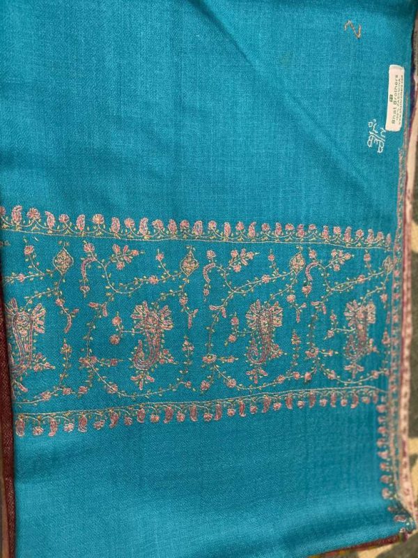 Kashmiri Shawl with hand Sozni?Embroidery by Safoora NRSRC417781-0109