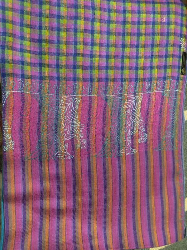 Kashmiri Shawl with hand Sozni?Embroidery by Safoora NRSRC417781-0116