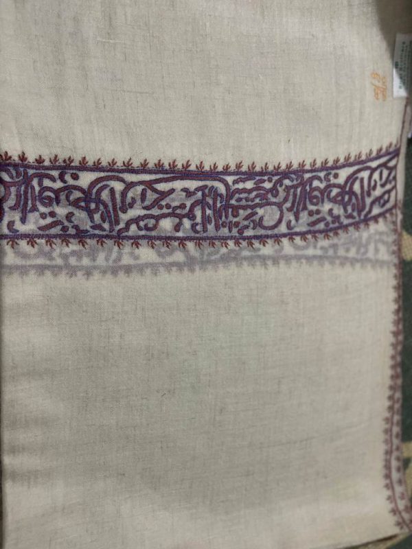 Kashmiri Shawl with hand Sozni?Embroidery by Safoora NRSRC417781-0118
