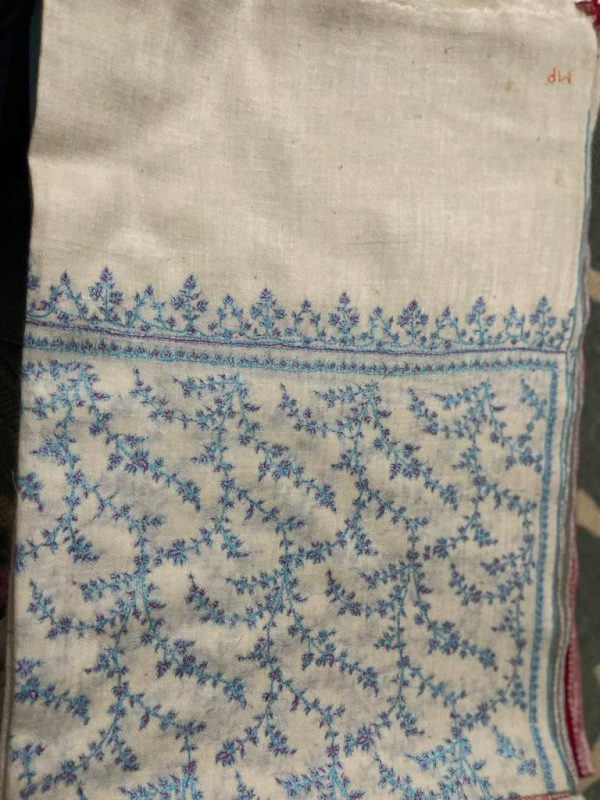 Kashmiri Shawl with hand Sozni?Embroidery by Safoora NRSRC417781-0122