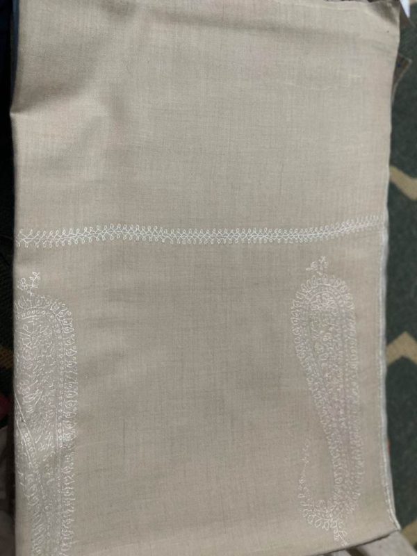Kashmiri Shawl with hand Sozni?Embroidery by Safoora NRSRC417781-0123