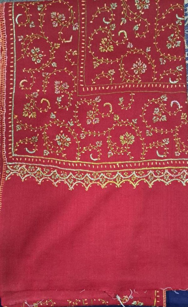 Kashmiri Shawl with hand Sozni?Embroidery by Safoora NRSRC417781-0022