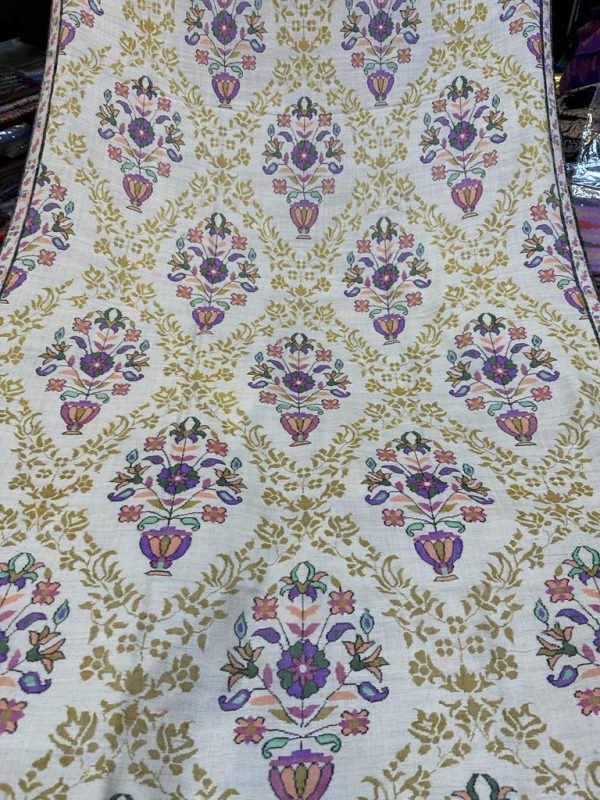 Kashmiri Shawl with hand Sozni?Embroidery by Safoora NRSRC417781-0028