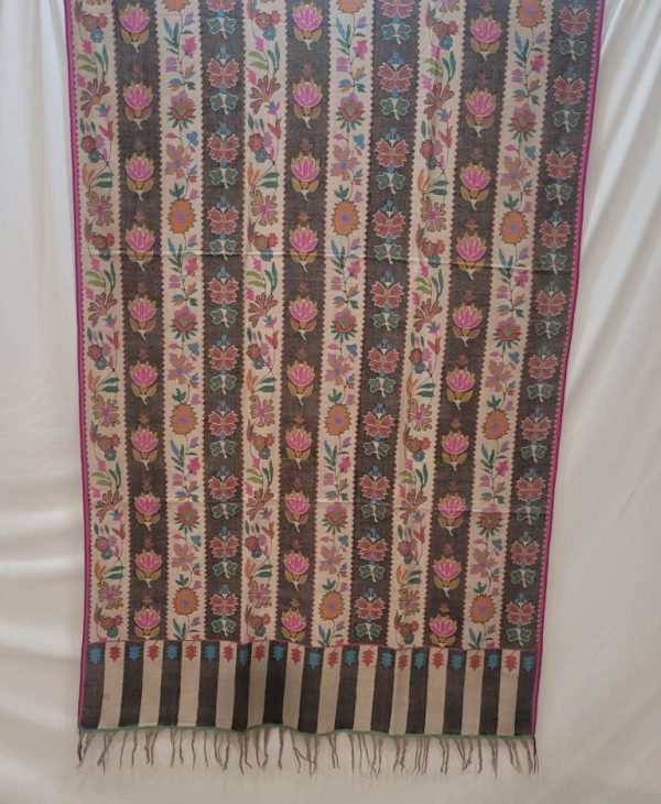 Kashmiri Shawl with hand Sozni?Embroidery by Safoora NRSRC417781-0029