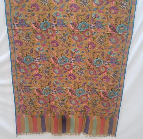 Kashmiri Shawl with hand Sozni?Embroidery by Safoora NRSRC417781-0030
