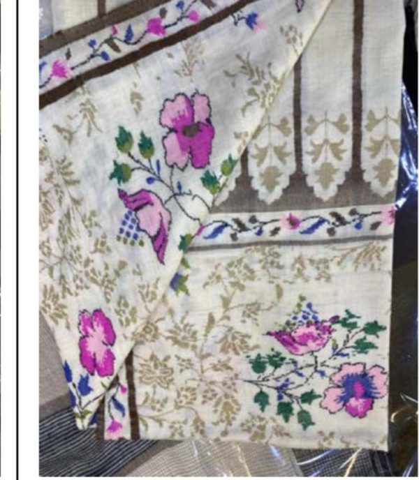 Kashmiri Shawl with hand Sozni?Embroidery by Safoora NRSRC417781-0031