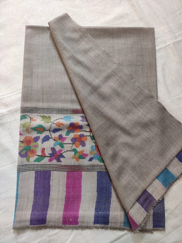 Kashmiri Shawl with hand Sozni?Embroidery by Safoora NRSRC417781-0035