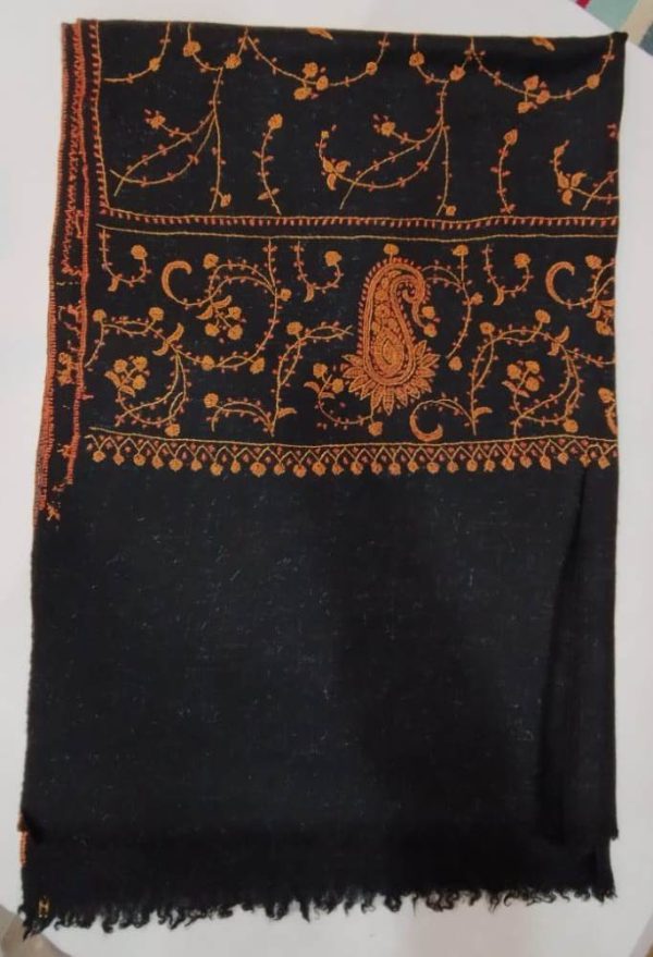 Kashmiri Shawl with hand Sozni?Embroidery by Safoora NRSRC417781-0037
