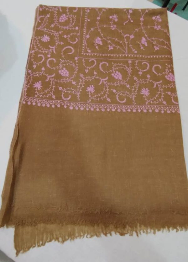 Kashmiri Shawl with hand Sozni?Embroidery by Safoora NRSRC417781-0039