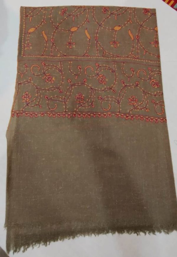 Kashmiri Shawl with hand Sozni?Embroidery by Safoora NRSRC417781-0040