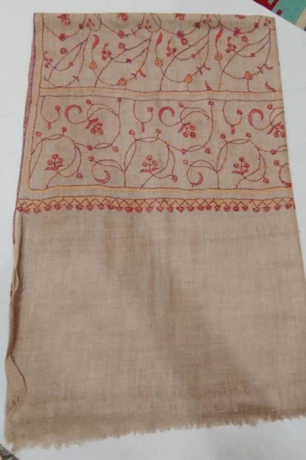 Kashmiri Shawl with hand Sozni?Embroidery by Safoora NRSRC417781-0043