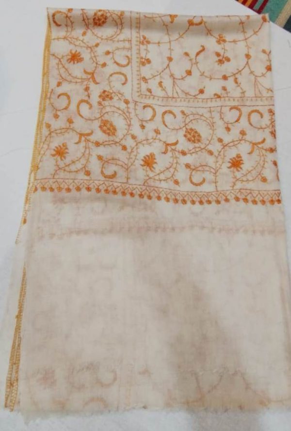 Kashmiri Shawl with hand Sozni?Embroidery by Safoora NRSRC417781-0048