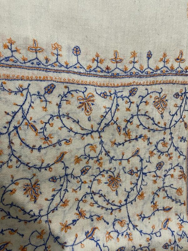 Kashmiri Shawl with hand Sozni?Embroidery by Safoora NRSRC417781-0049