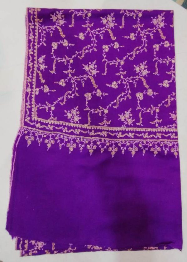 Kashmiri Shawl with hand Sozni?Embroidery by Safoora NRSRC417781-0053