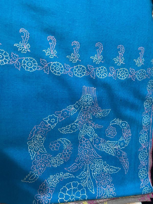 Kashmiri Shawl with hand Sozni?Embroidery by Safoora NRSRC417781-0054