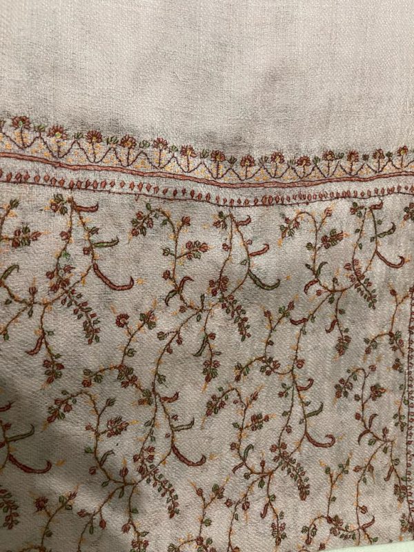 Kashmiri Shawl with hand Sozni?Embroidery by Safoora NRSRC417781-0057