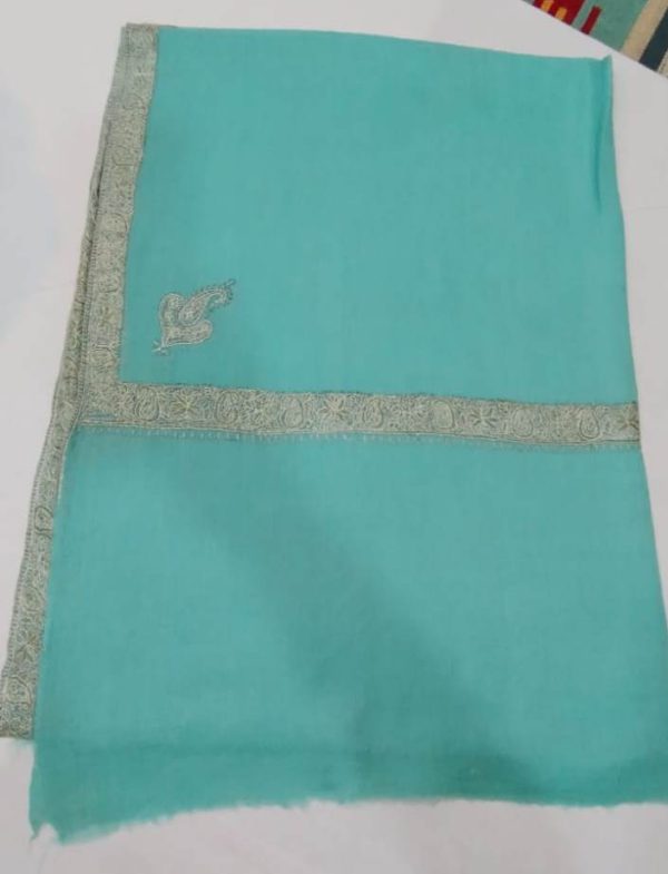 Kashmiri Shawl with hand Sozni?Embroidery by Safoora NRSRC417781-0060