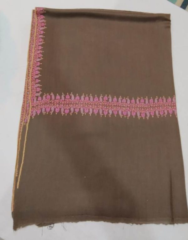 Kashmiri Shawl with hand Sozni?Embroidery by Safoora NRSRC417781-0065