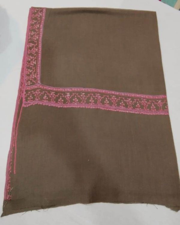 Kashmiri Shawl with hand Sozni?Embroidery by Safoora NRSRC417781-0071