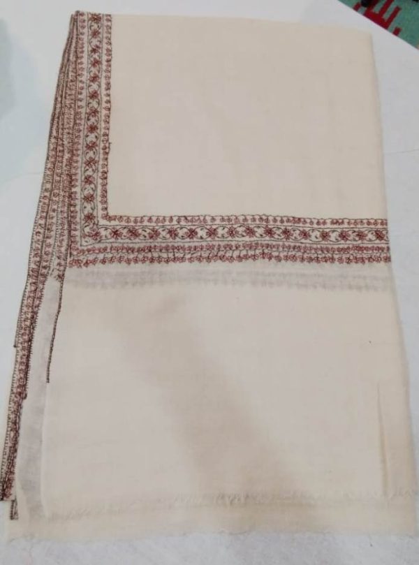 Kashmiri Shawl with hand Sozni?Embroidery by Safoora NRSRC417781-0073