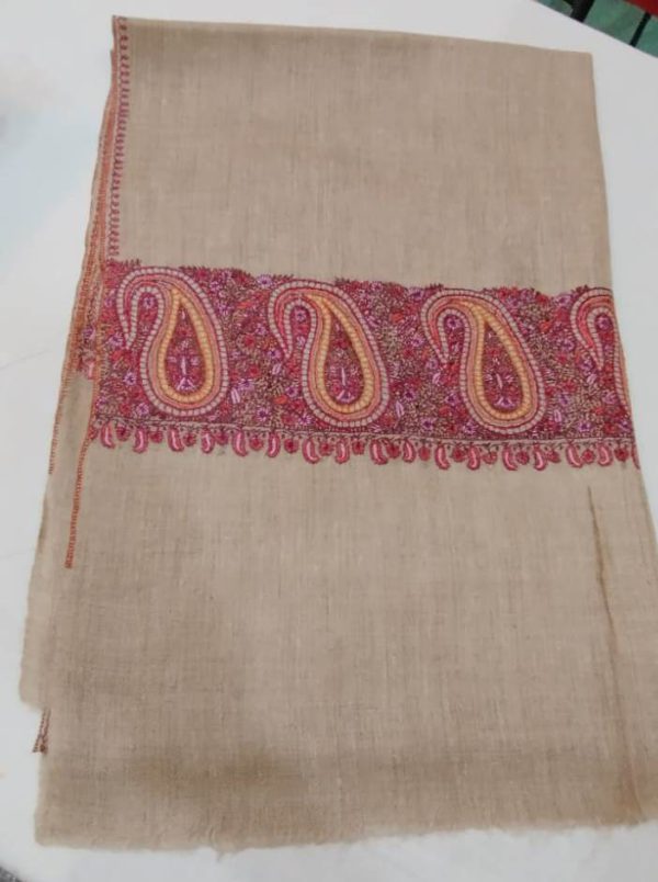 Kashmiri Shawl with hand Sozni?Embroidery by Safoora NRSRC417781-0080