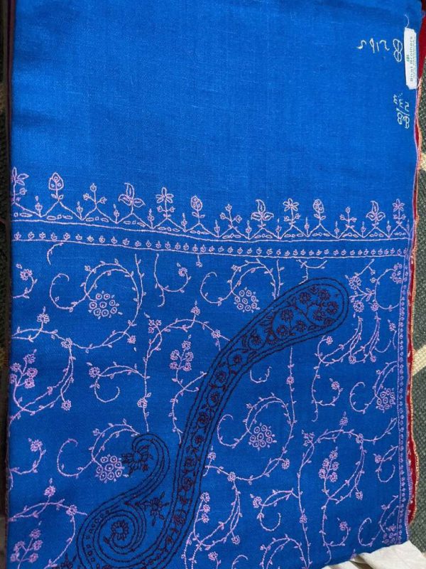 Kashmiri Shawl with hand Sozni?Embroidery by Safoora NRSRC417781-0084