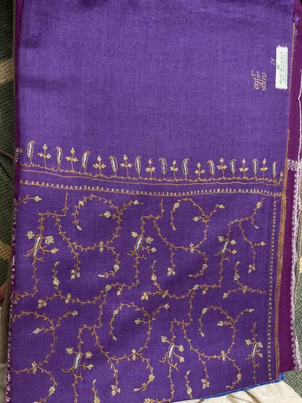 Kashmiri Shawl with hand Sozni?Embroidery by Safoora NRSRC417781-0091
