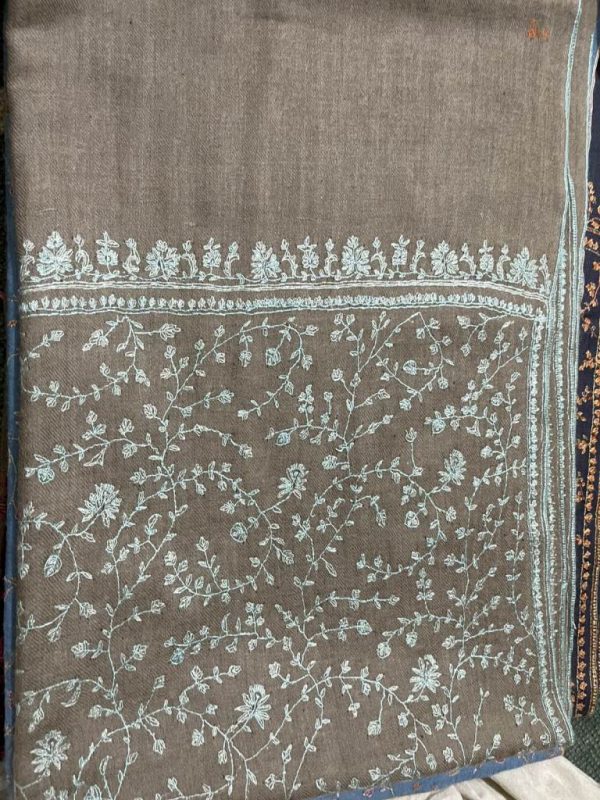 Kashmiri Shawl with hand Sozni?Embroidery by Safoora NRSRC417781-0094