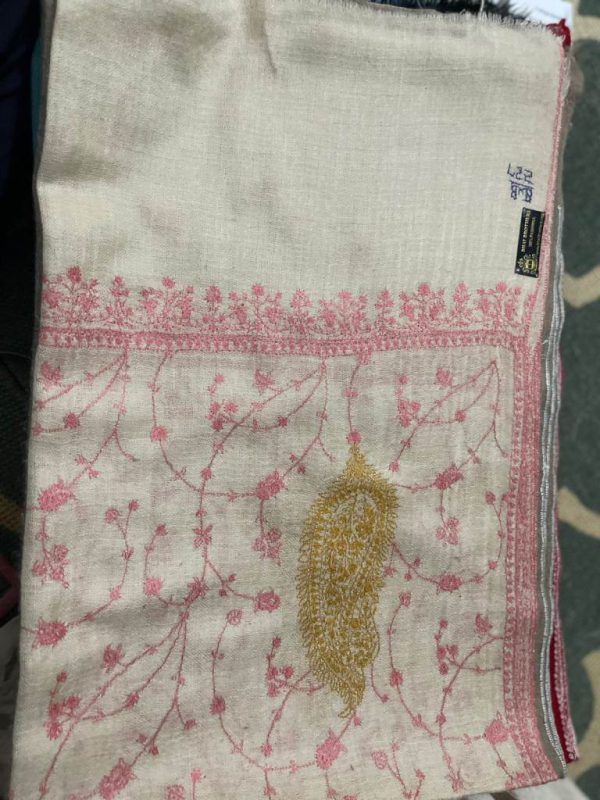 Kashmiri Shawl with hand Sozni?Embroidery by Safoora NRSRC417781-0099